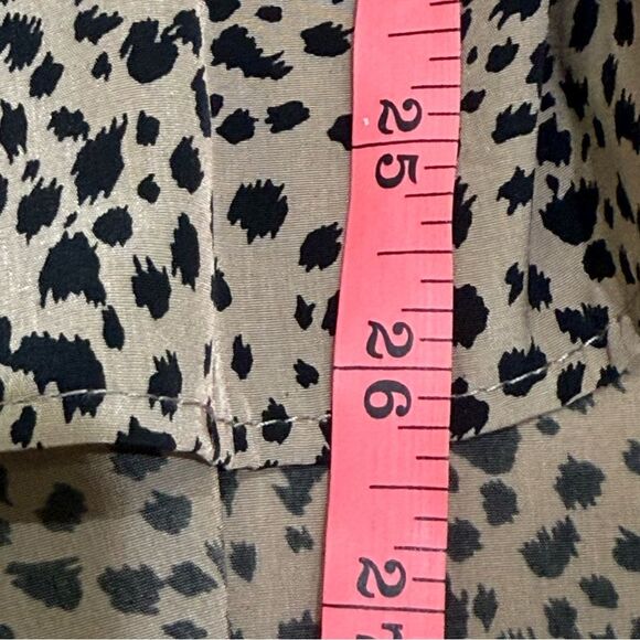 VICI Razorback Camisole Blouse Leopard Print Brown Black Size Small - Picture 6 of 7
